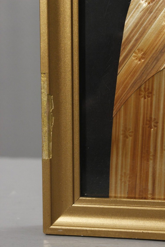 Image 1 of Icona intarsiata in paglia della Madonna Nera di Częstochowa, Polonia, 1979