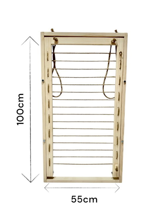 Image 1 of Stendibiancheria da parete: stendibiancheria pieghevole in legno, purezza e stile - NUOVO