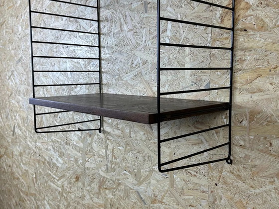 Image 1 of 60s 70s oak string shelf module by Kajsa & Nils "Nisse" Strinning Sweden