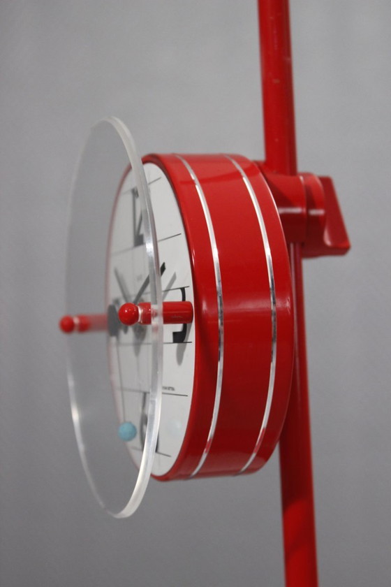 Image 1 of Pendule horloge design post-moderniste Memphis Iriam Bettera Italie 1980s