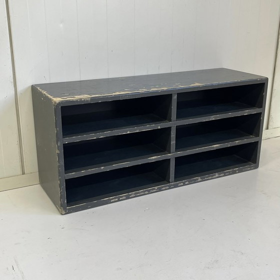 Image 1 of 2 cassette postali industriali d'epoca a scomparti brocante