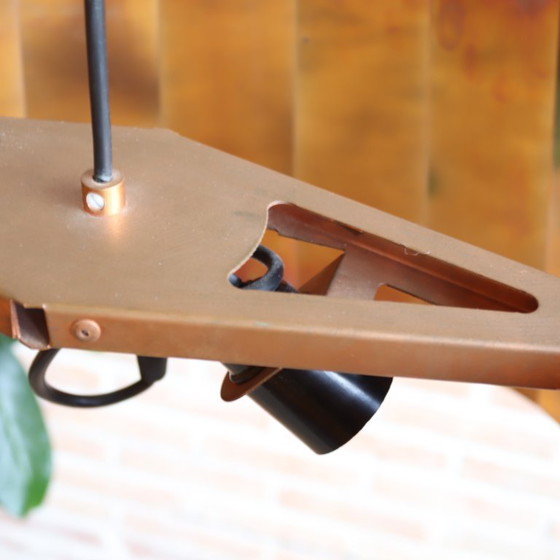 Image 1 of Lámpara colgante plisada de cobre Piet Hein Eek