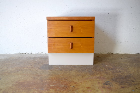 Image 1 of 1980s Vintage Bedside Table Nightstand Nightstand
