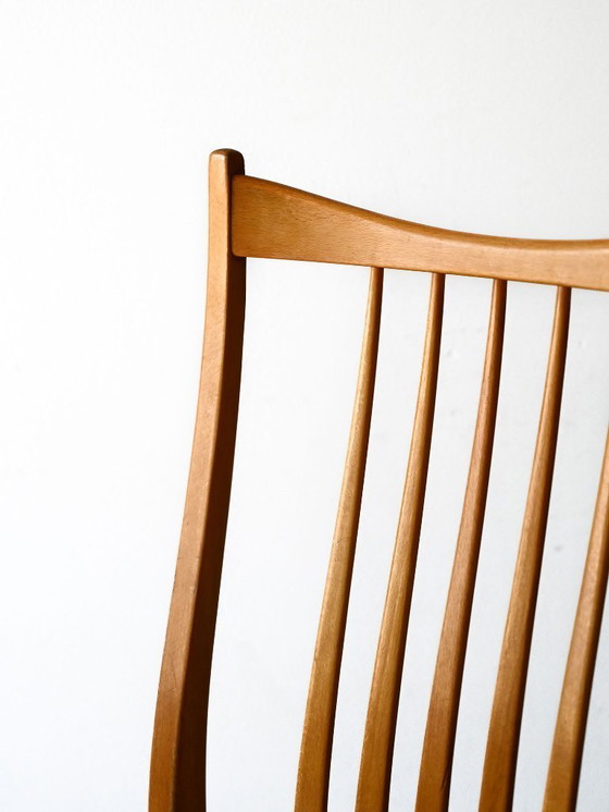 Image 1 of Set of 4 Vintage Scandinavian Beech Chairs from the 1950s