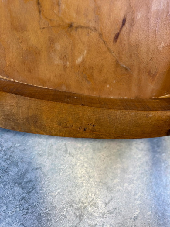 Set di 4 sedie da pranzo vintage Mid-Century con schienale a fuso – ca. 1962 – Legno (photo 14 of 15)