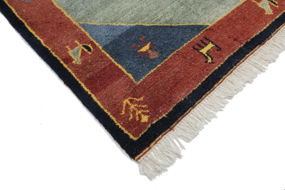 Image 1 of Origineel modern Indo Gabbeh wollen tapijt 341 x 249 cm