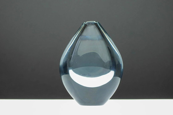 Image 1 of Crystal Lucid Drop Glass Vases by Sven Palmqvist for Orrefors, Sweden, 1950s, set of 3