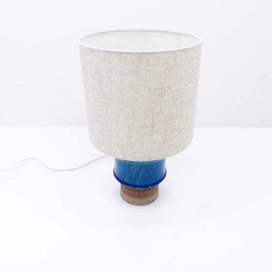 Lampe de table en grès bleu par Inger Persson pour Rörstrand, Suède, années 1960 – Ceramic (photo 3 of 7)