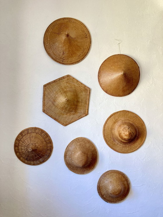 Image 1 of Colección de 7 sombreros tradicionales vietnamitas