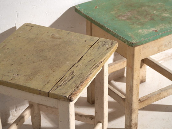 Antique bedside tables in pine wood – Central Europe, circa 1940 #9 – Nightstands, Rustic (photo 11 of 40)