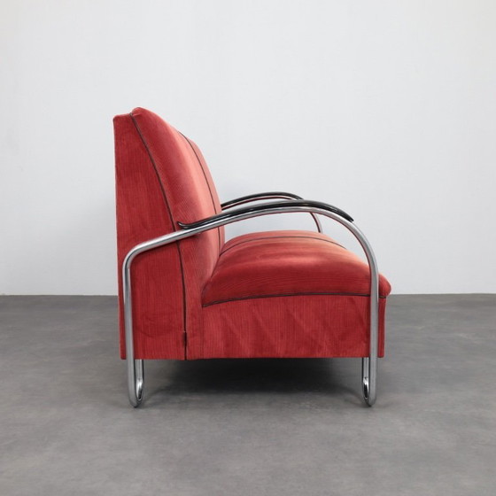 Image 1 of Divano Bauhaus, modello 444 di W.H. Gispen per Dutch Originals, Paesi Bassi, anni '90