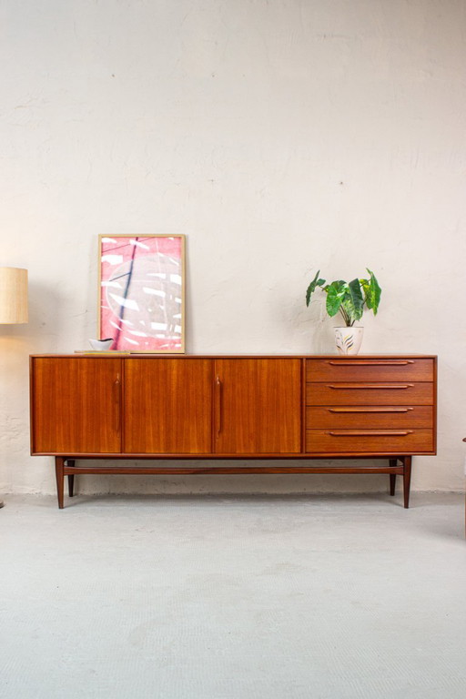 Credenza vintage in teak di Heinrich Riestenpatt, cassettiera danese