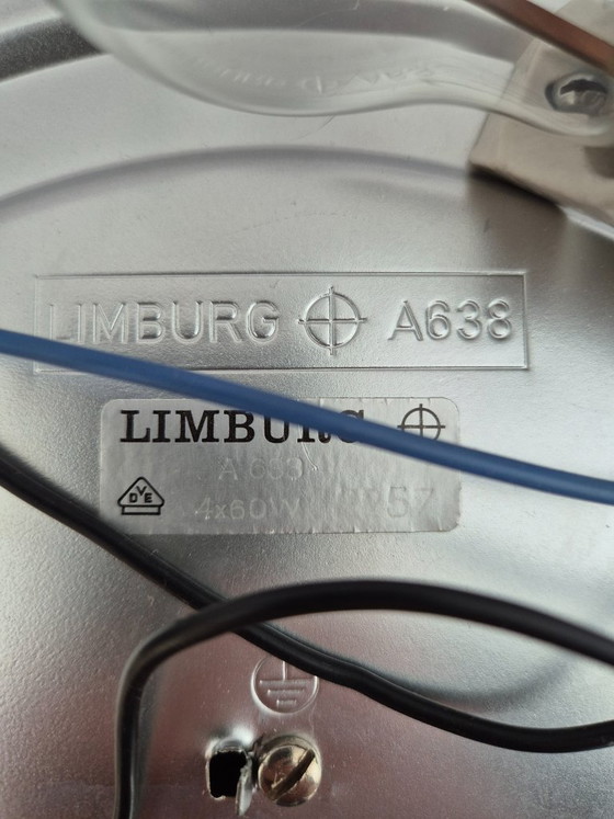 Image 1 of Glashütte Limburg 2275 Lampada da soffitto grande in vetro testurizzato ambrato, 50 cm