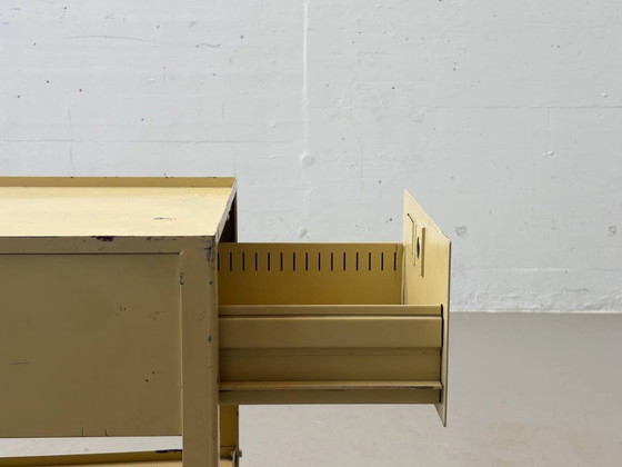 Image 1 of Industrial metal trolley/rolling chest, 1970s