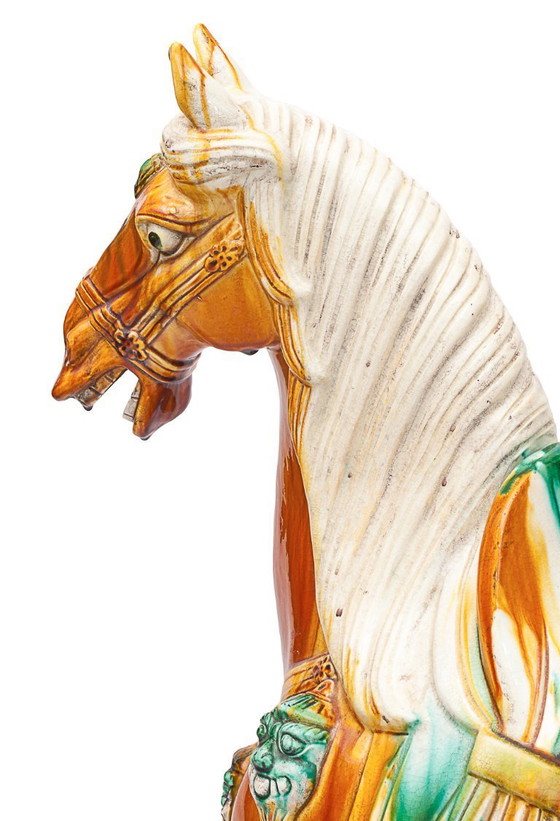 Image 1 of Caballo de cerámica chino de gran tamaño