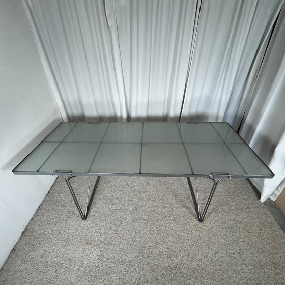 Dining table / desk "Moment" by Niels Gammelgaard, Ikea, 1990 – Glass (photo 16 of 17)
