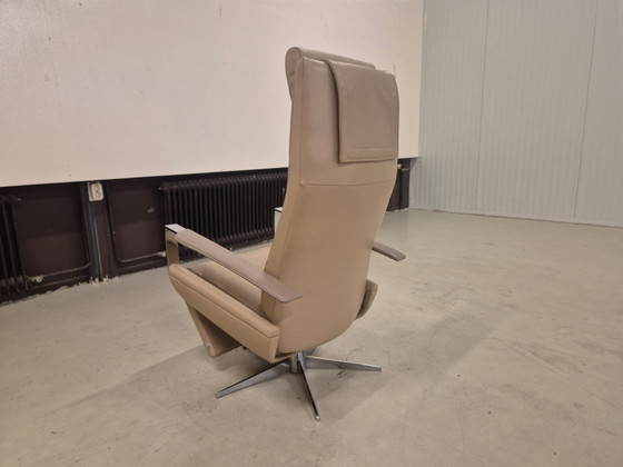 Jori Idaho - Draaibare Relaxfauteuil - Leer - Beige – Verstelbare relaxstoel, Leather, Metal (photo 8 of 11)