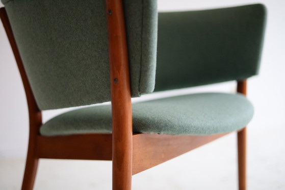 Vintage Rondell Armchair Erik Wørts 1950s – Wood, Textile (photo 5 of 9)