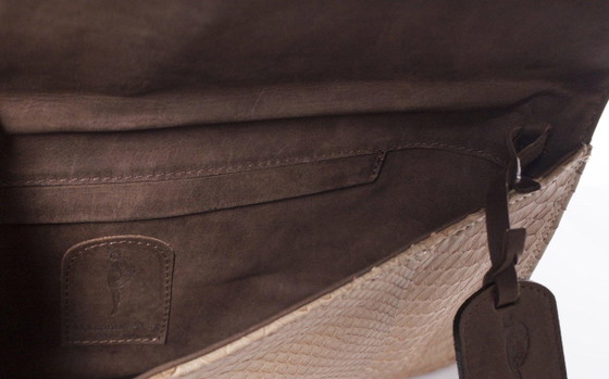Image 1 of Maison Du Posh, Clutch Knuckle ring in pitone beige.
