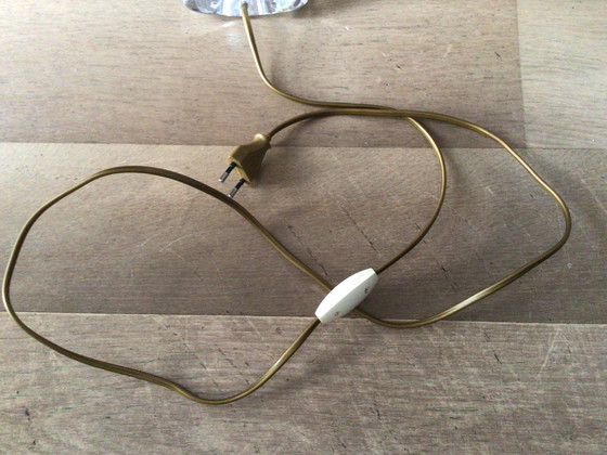 Image 1 of Pair of vintage Val Saint Lambert Cristal table lamps