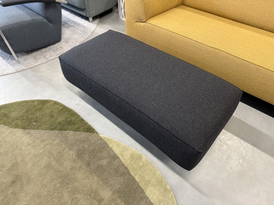 Image 1 of Gelderland 7784 Hocker Wollstoff schwarz 130x81xH42