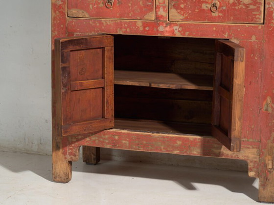 Antique chest of drawers in elm wood – China, circa 1930 – Iron (photo 37 of 40)
