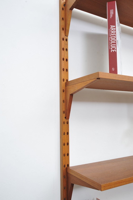 Image 1 of "Royal System" wall shelf made of teak by Poul Cadovius for CADO (1950s)