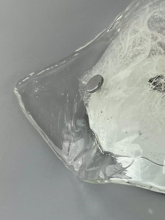 Image 1 of Lampada da parete anni '60 e '70 Kalmar Franken Carlo Nason Ice Glass anni '60
