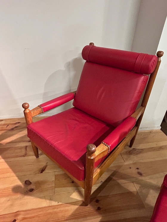 Image 1 of Set da salotto modulare in pelle della metà degli anni Sessanta (9 pezzi)