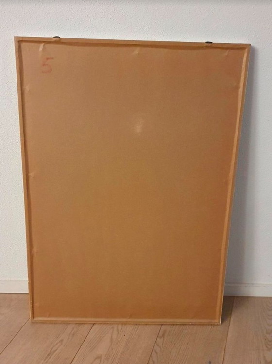 Image 1 of 1966 Fine Art Gemälde Bild Rahmen Tusche Zeichnung Lithographie 