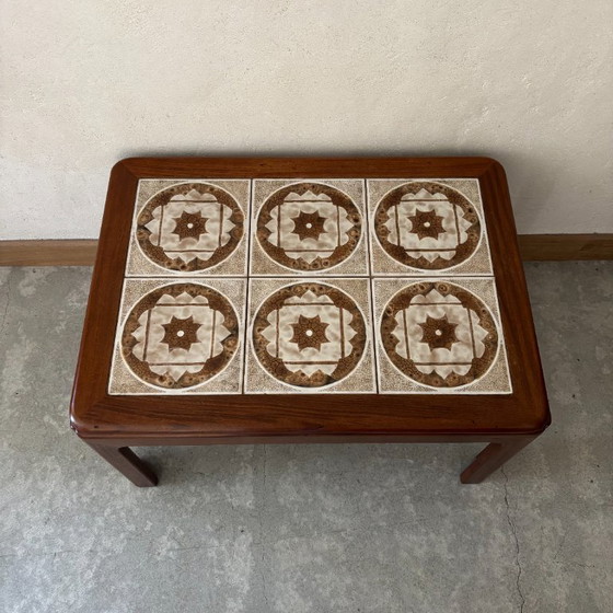 Image 1 of Table Basse en Teck et Carrelage