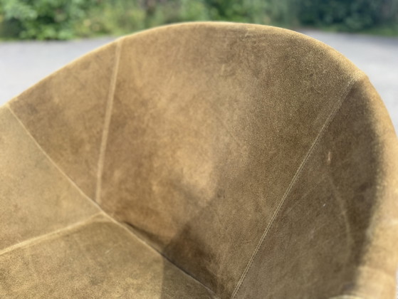 Fauteuil en cuir vintage Space Age Balloon Chair de Lusch & Co des années 70 – Leather, Metal (photo 6 of 7)