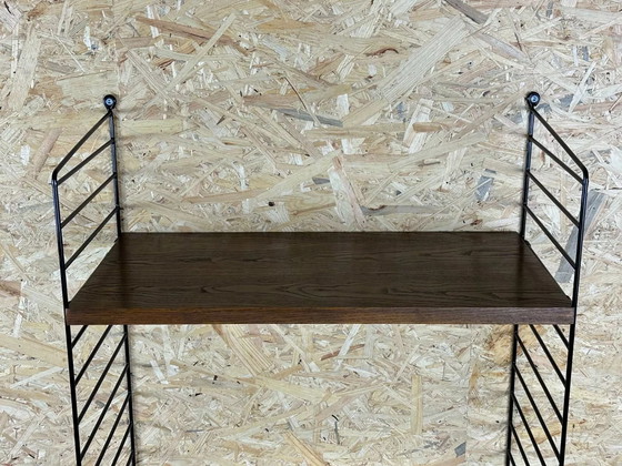 Image 1 of 60s 70s oak string shelf module by Kajsa & Nils "Nisse" Strinning Sweden