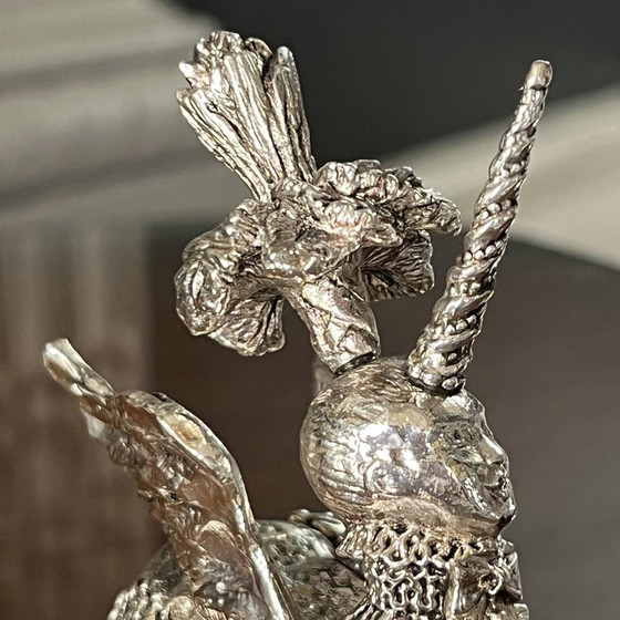 Sculptures Licorne Sphynx & Presse-papiers par Christian Lacroix pour Christofle, 1998 – Bronze, Metal (photo 6 of 10)