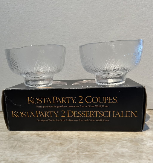 6 bols à dessert vintage de Kosta Boda