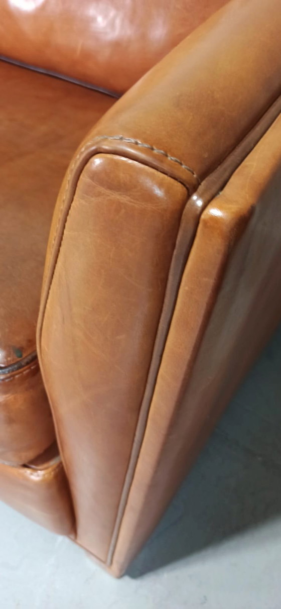 Image 1 of Cognac leather sofa 