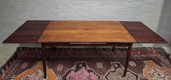 Image 1 of Grote eettafel van palissanderhout van Vemb Mobelfabrik voor 10 personen, Denemarken, jaren 60.