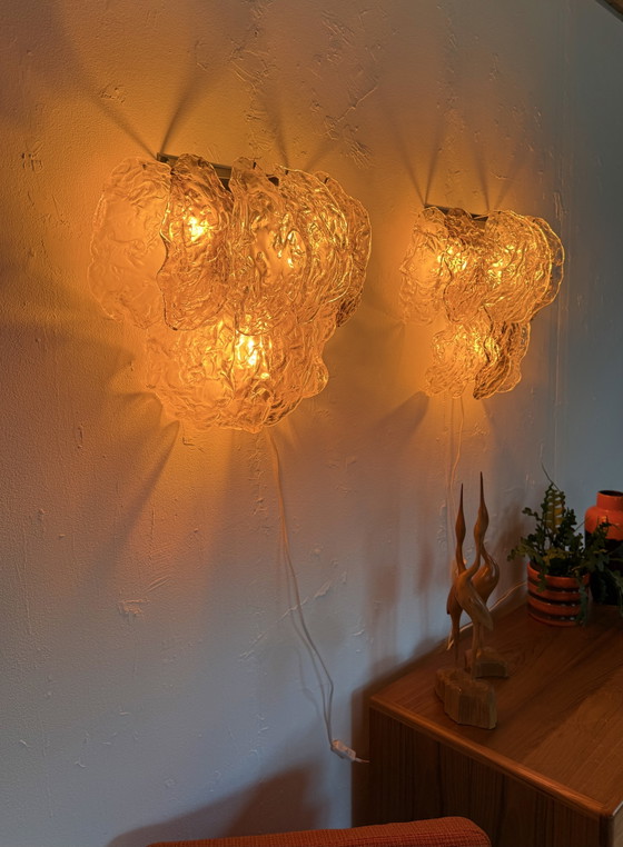 Set di 2 lampade da parete vintage in vetro di Murano, Italia anni '70 – Murano Italy, Applique, Metal (photo 8 of 12)