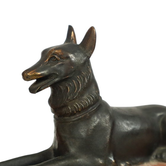 Image 1 of French Art Deco Dog Table Lamp