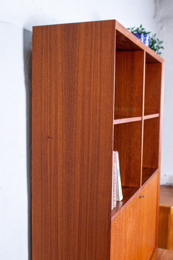 Erik Brouer Segretaria con libreria alta, design danese, metà secolo, teak vintage – Credenze alte, Wood (photo 13 of 17)