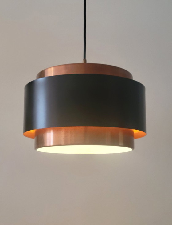 Fog & Mørup Saturn hanging lamp by Jo Hammerborg in copper & black, Danish design – Pendant lamps, Metal (photo 3 of 7)