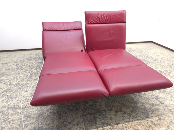 Image 1 of Divano funzionale Brühl Roro, divano letto in pelle, divano rosso