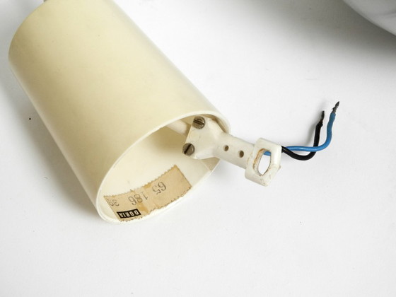 Image 1 of Magnifique petite lampe suspendue Space Age originale des années 1960 par Doria en aluminium et métal