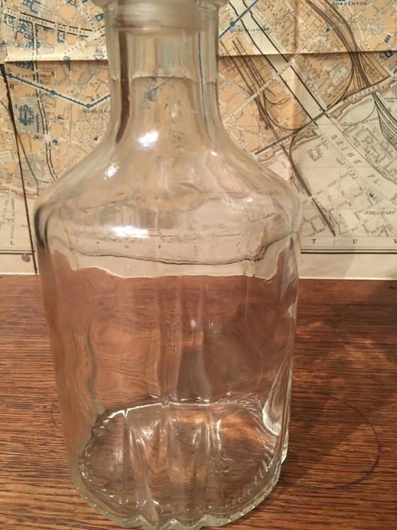 Carafe and liqueur cork – Glass & Decanter, Crystal, Glass, Vintage (photo 2 of 5)