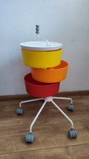 Vintage trolley bijzettafel Ikea Maria Bergquist 90's Klyftig