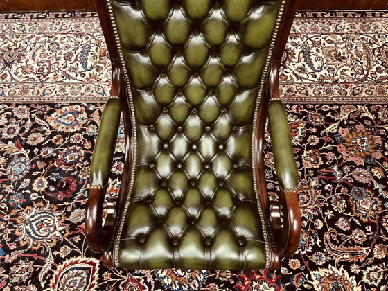 Chesterfield Poltrona Victoria Stand Chair – Poltrone, Pelle, Legno (photo 6 of 7)
