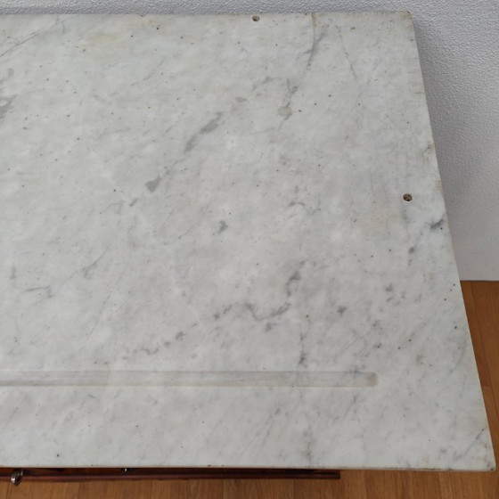 Image 1 of Vintage antique dresser, sideboard, chest of drawers, bathroom vanity with marble top