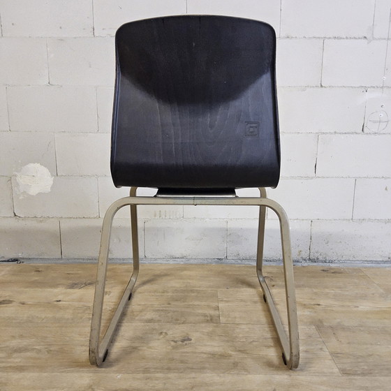 Image 1 of Chaise de bureau enfant vintage Galvanitas S23 Elmar Flötotto (chaise empilable), style industriel
