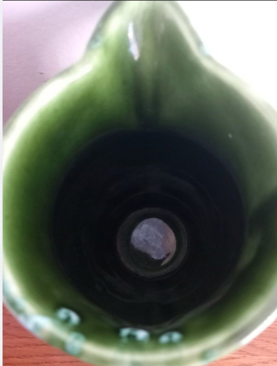 Image 1 of Rare stoneware pitcher signed "Atelier La Colombe" (Jean-Marie Maure) - Vintage 1970s