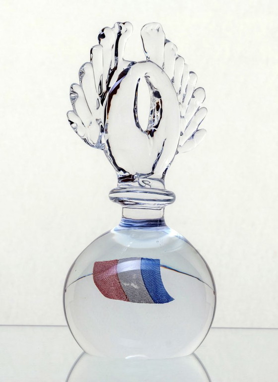 Image 1 of Pièce sculpturale en verre du milieu du XXe siècle, années 1970